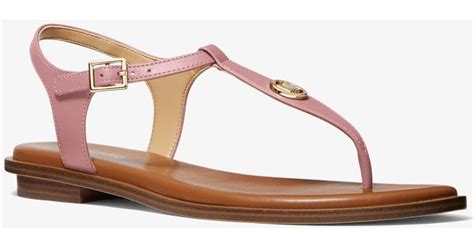 mallory leather t stripe sandals